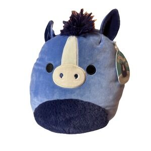 Squishmallows Rare Caden The Horse 12" Plush Blue Pony Farm Animal 2023 NEW NWT
